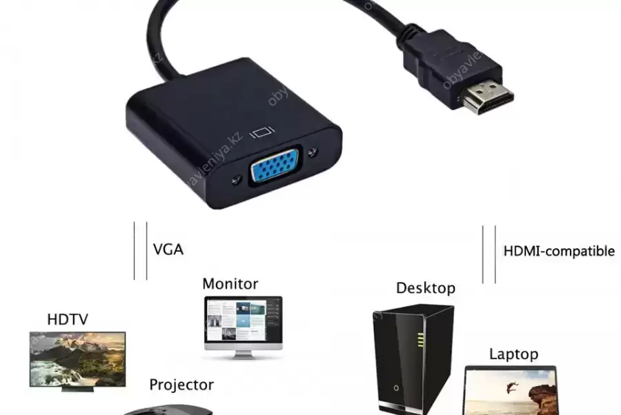 Конвертер Адаптер HDMI VGA переходник видео