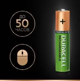 Аккумулятор Duracell Ni-MH AAA HR03 850mAh 1шт