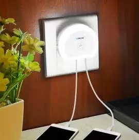 Ночник LED + двойное USB зарядное устройство