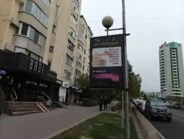 Размещение рекламы на столбе Алматы