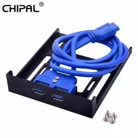 Двухпортовый хаб USB 3.0 на переднюю панель в отсе