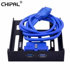 Двухпортовый хаб USB 3.0 на переднюю панель в отсе