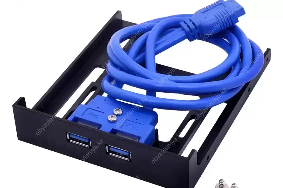 Двухпортовый хаб USB 3.0 на переднюю панель в отсе